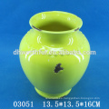 Vaso de flor de cerámica de diseño clásico, florero decorativo de alta calidad